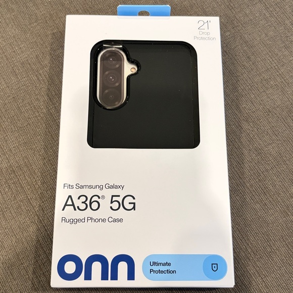 Samsung Galaxy A36 5G Rugged Phone Case by Onn - BRAND NEW!! phones cases black - Picture 3 of 6